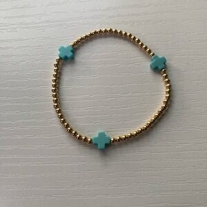 E Newton Signature Cross Bracelet